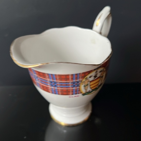 Clan Cameron Creamer Royal Standard Bonnie Scotland Bone China Cameron Tartan - Picture 4 of 8